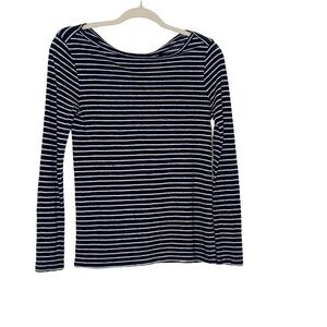 J Crew striped linen top. Size S